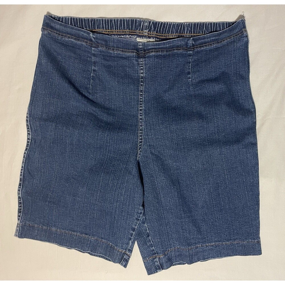 White Stag Jean Shorts Stretch Pull On 10” Inseam & Leg High Rise Women’s 18/20